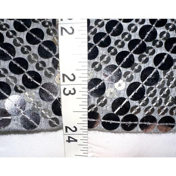 Michael Kors Womens Size Medium Silver Sequined Jersy Stretch Tank Top - Picture 6 of 6